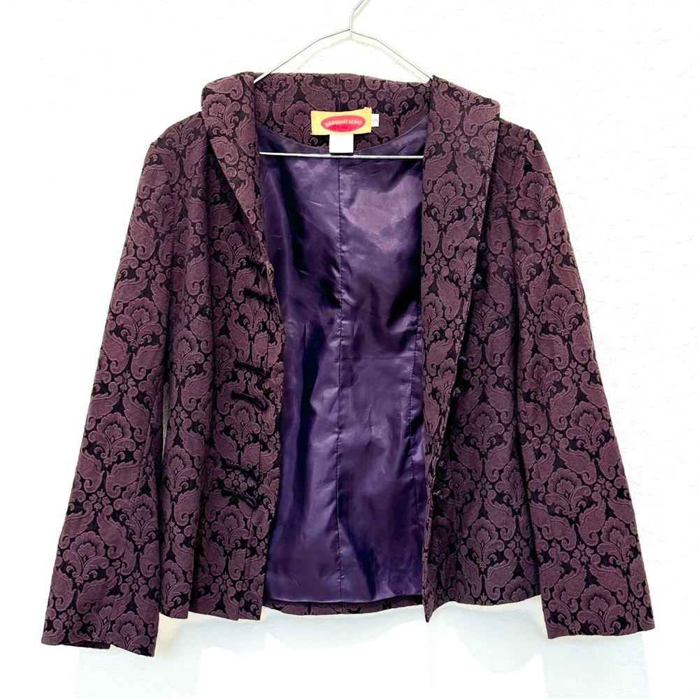 Shanghai Soho Purple Fitted Jacket
